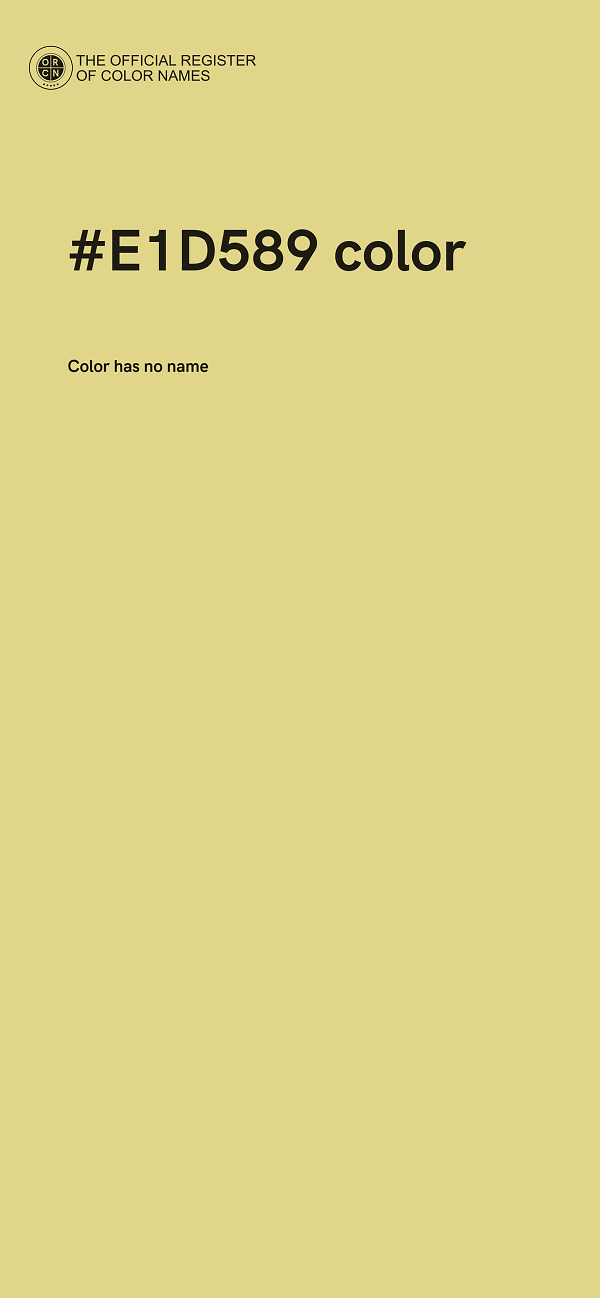 #E1D589 color image