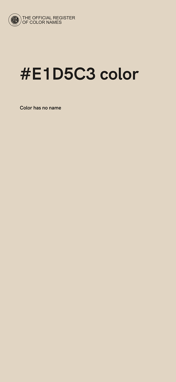#E1D5C3 color image