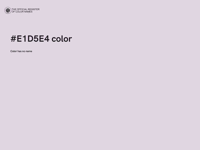 #E1D5E4 color image
