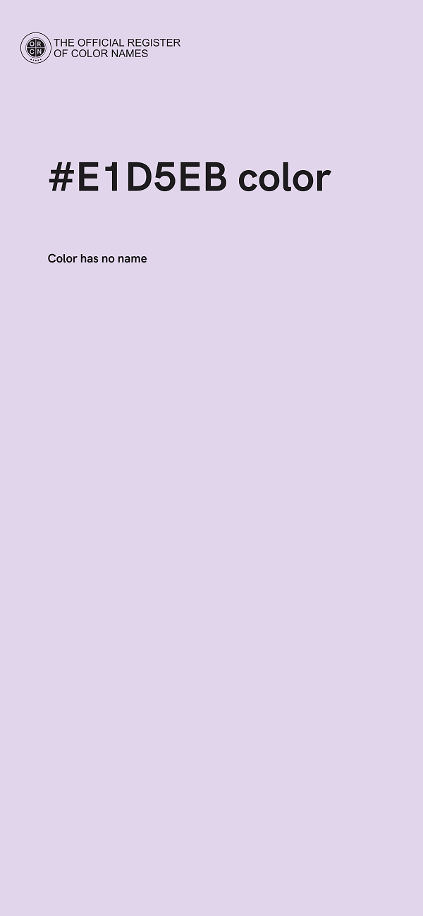 #E1D5EB color image