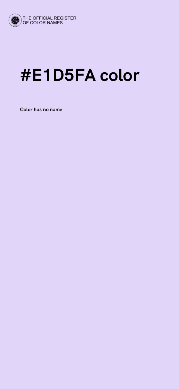 #E1D5FA color image