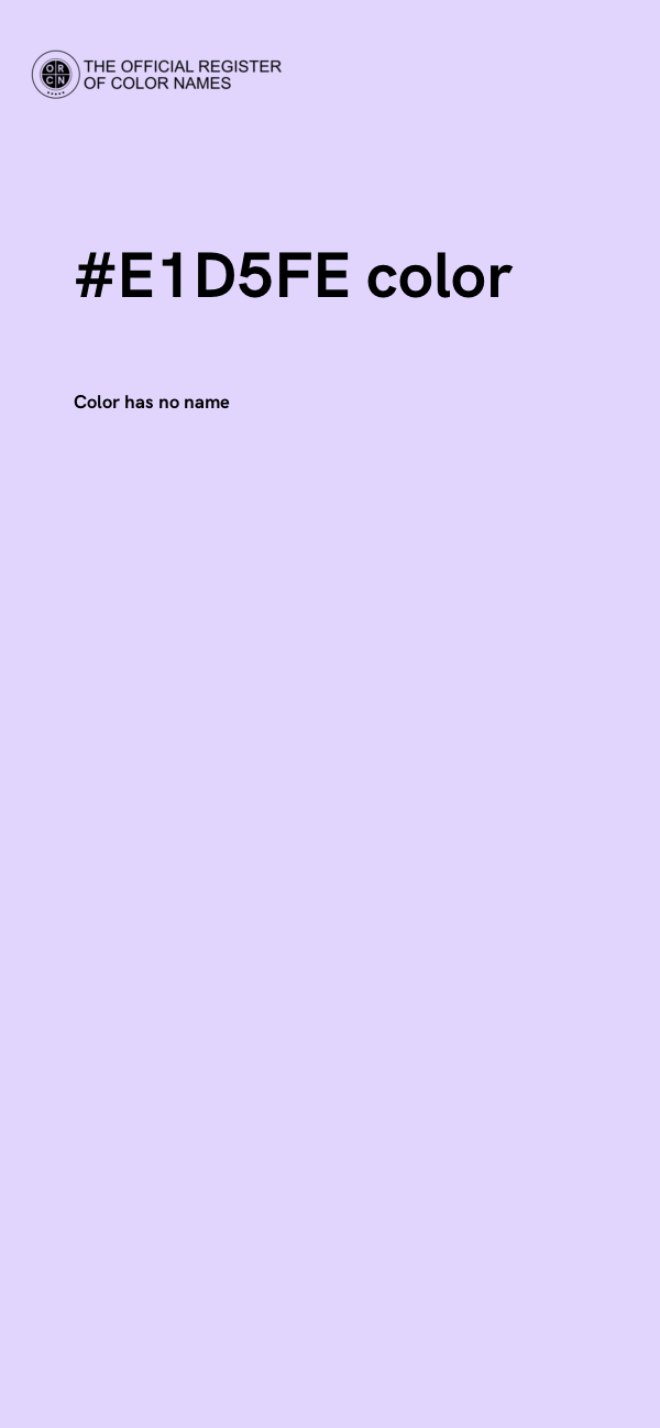 #E1D5FE color image