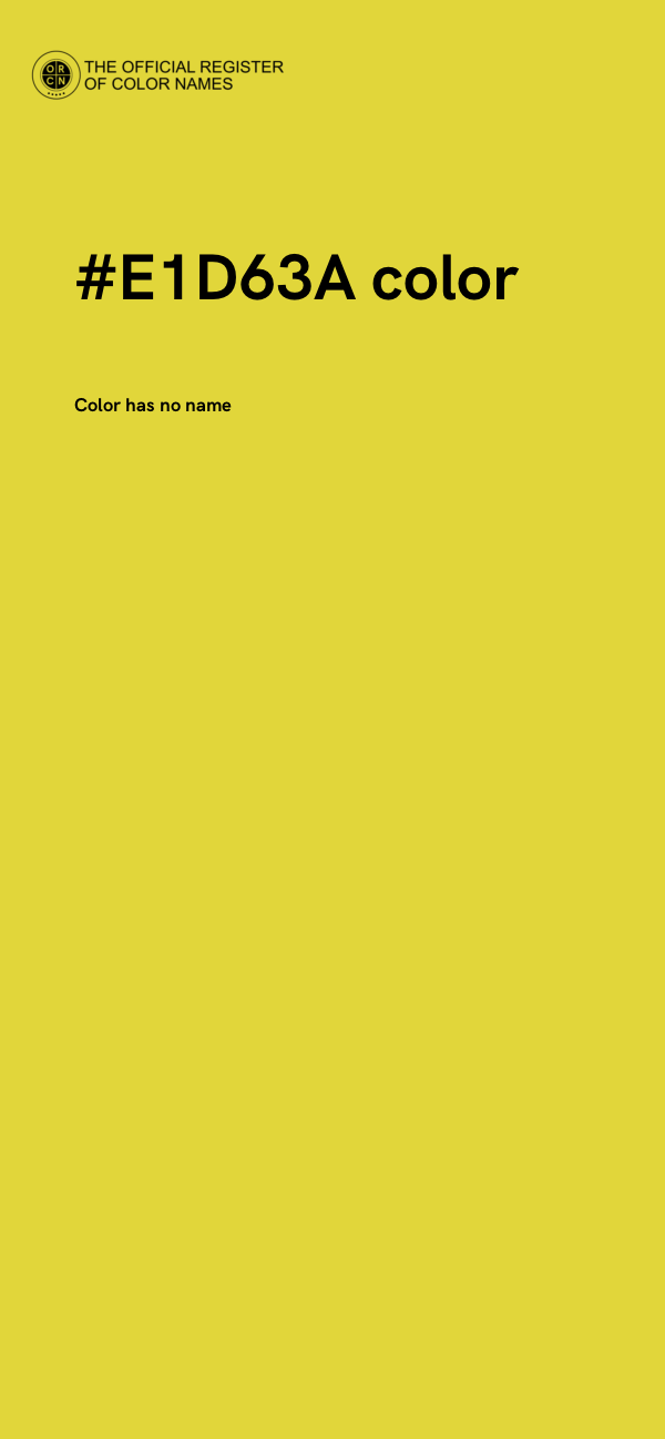 #E1D63A color image