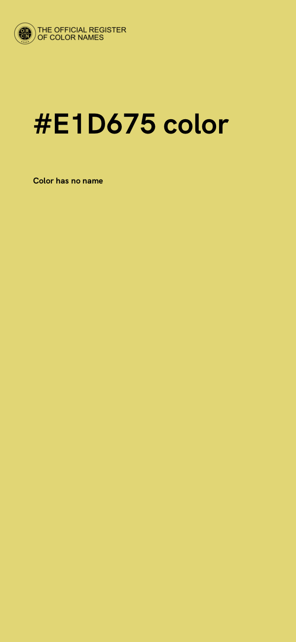 #E1D675 color image