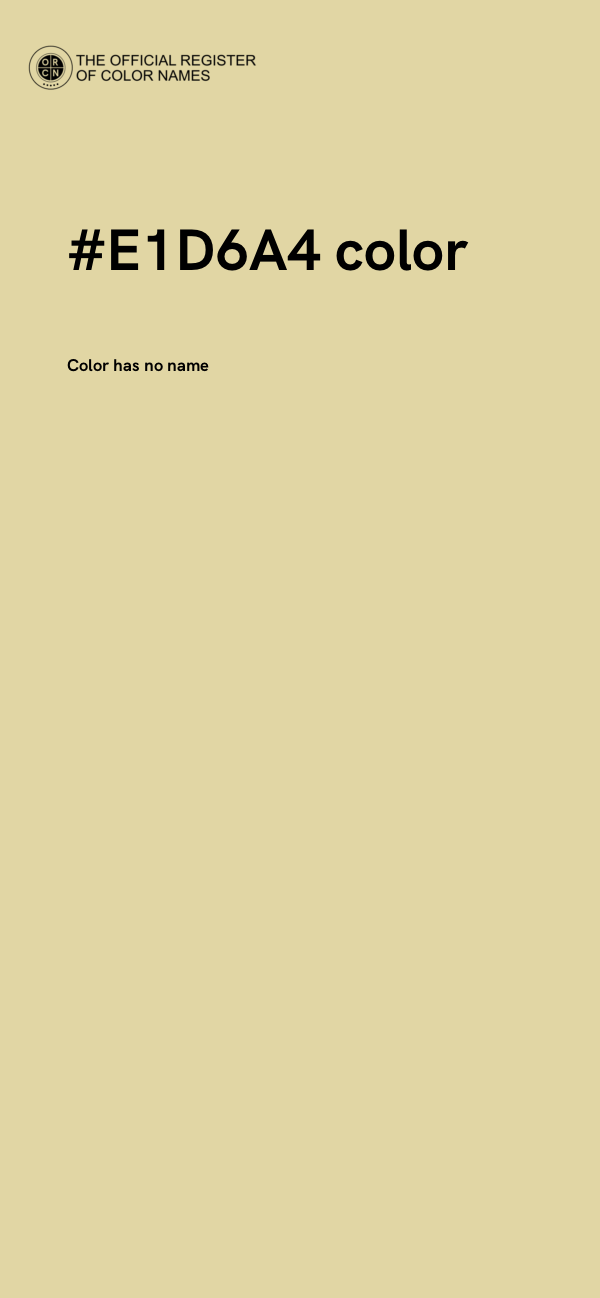 #E1D6A4 color image