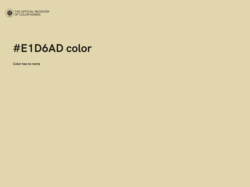 #E1D6AD color image