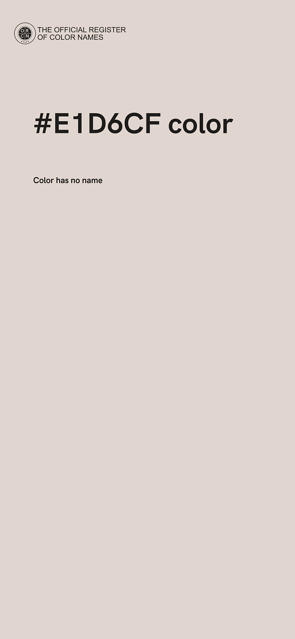 #E1D6CF color image