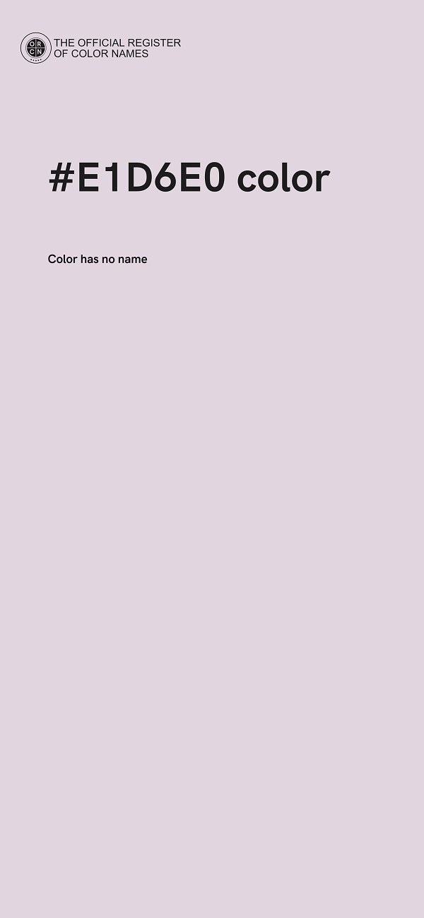 #E1D6E0 color image