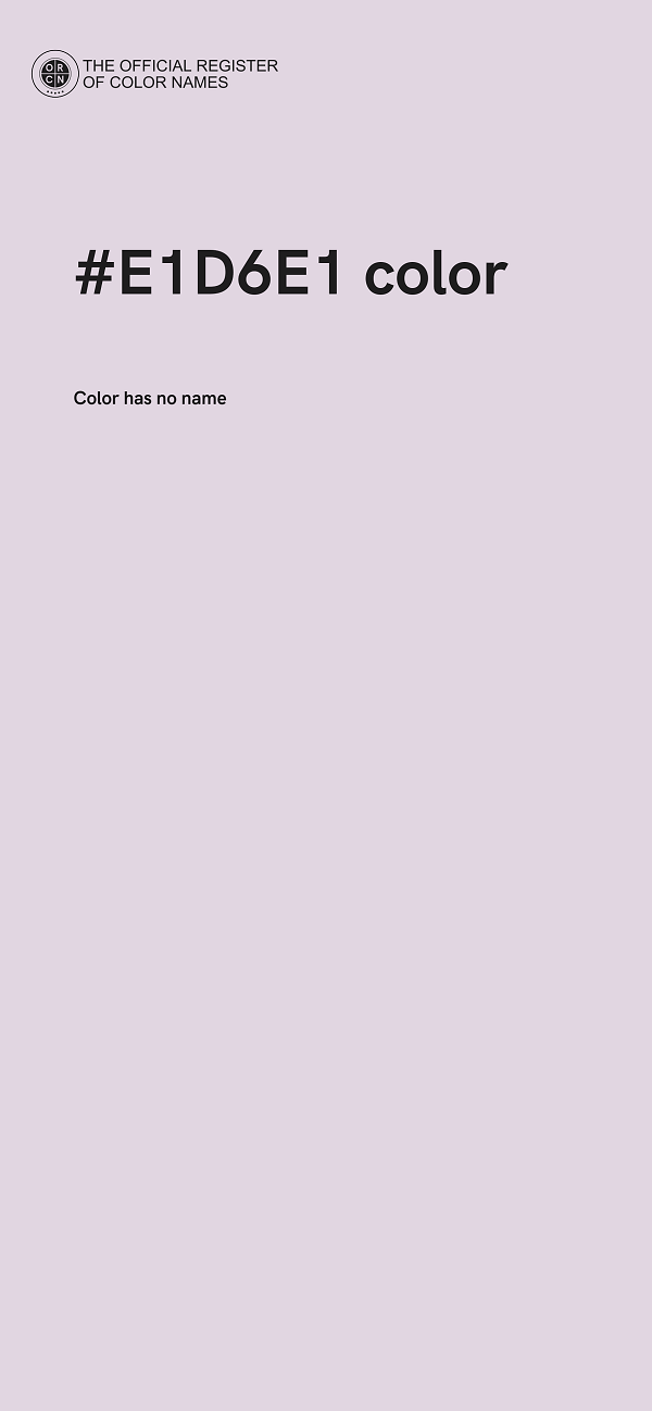 #E1D6E1 color image
