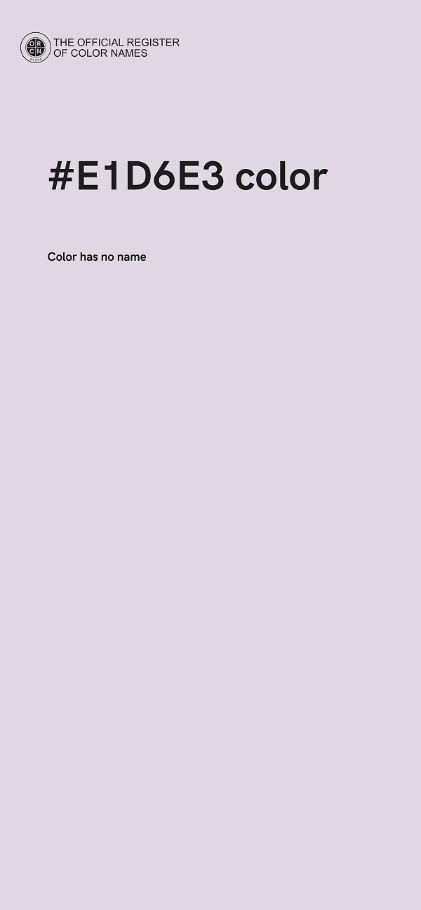 #E1D6E3 color image