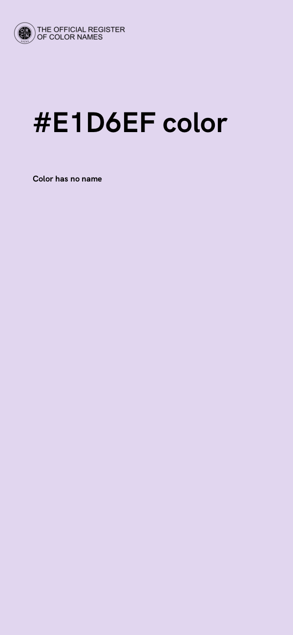 #E1D6EF color image