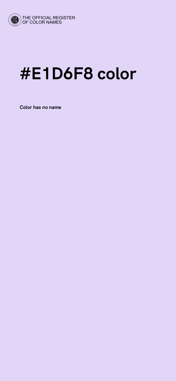 #E1D6F8 color image