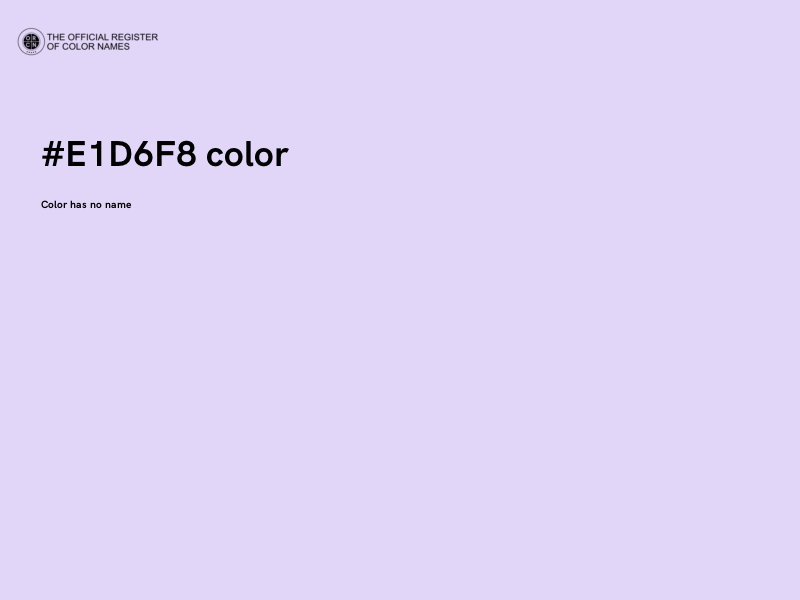 #E1D6F8 color image