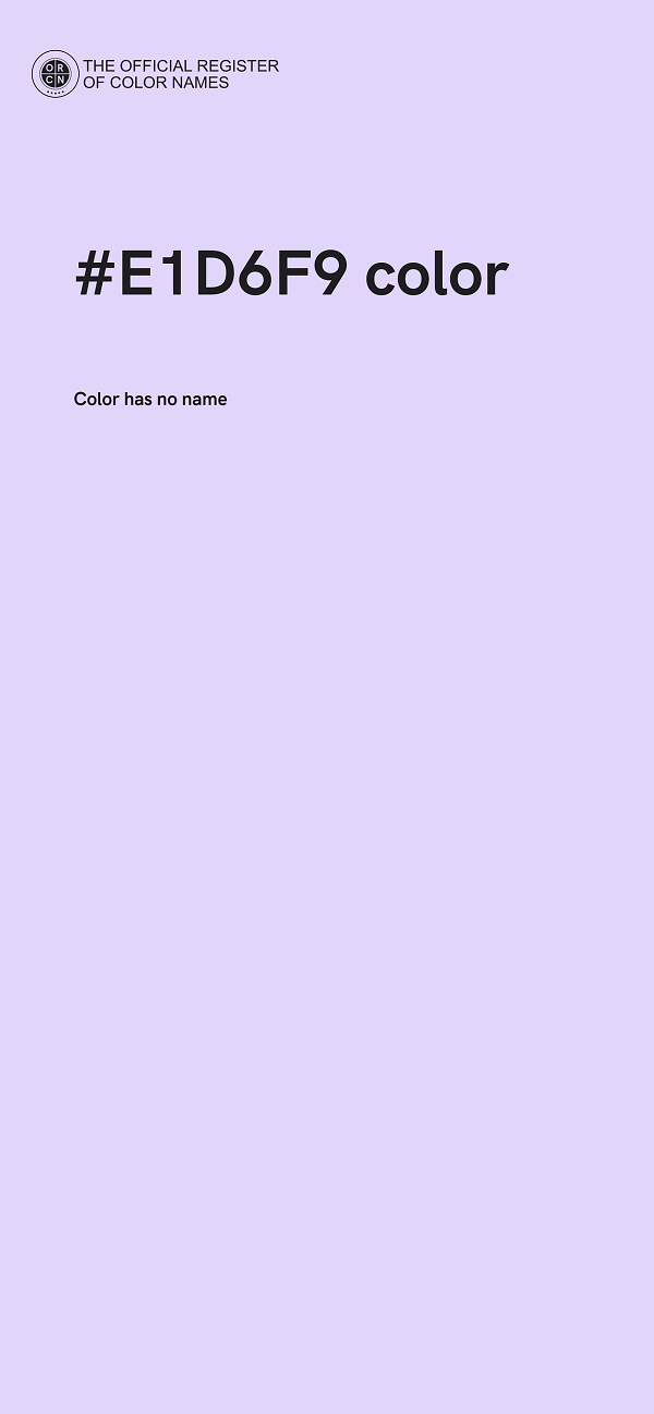 #E1D6F9 color image