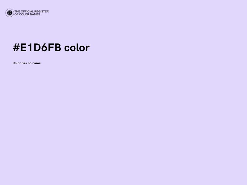 #E1D6FB color image