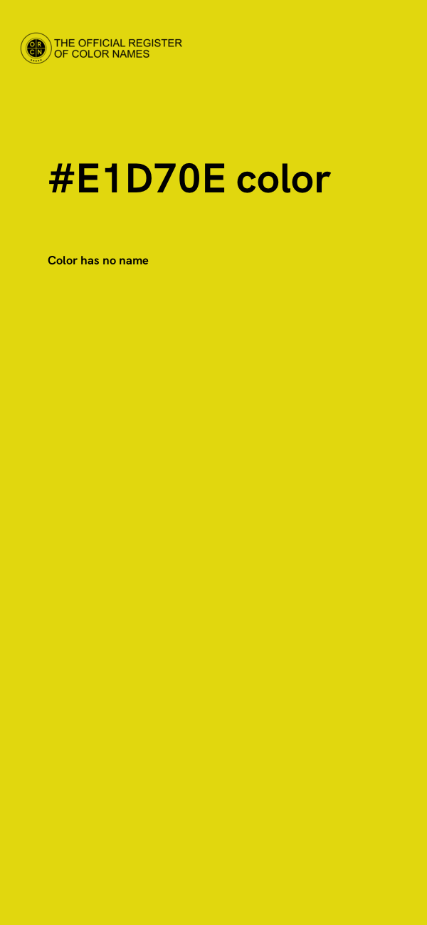 #E1D70E color image