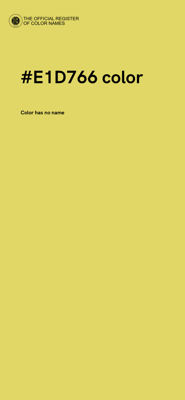 #E1D766 color image