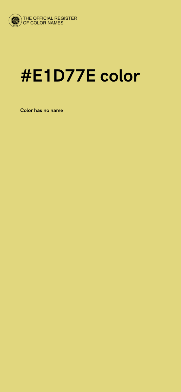 #E1D77E color image