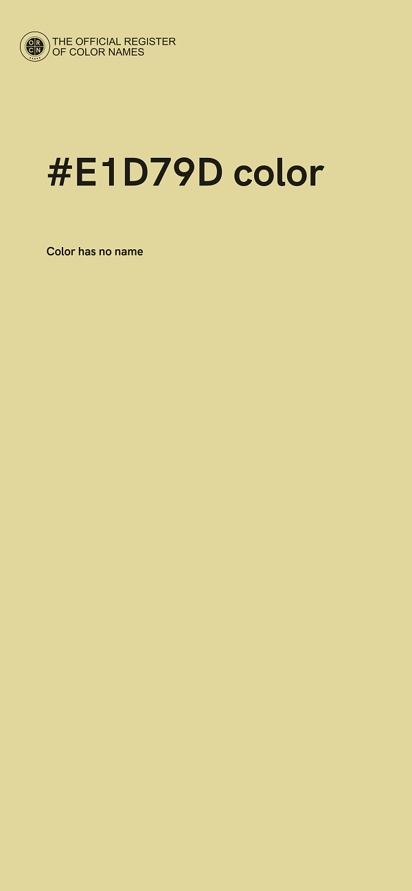 #E1D79D color image