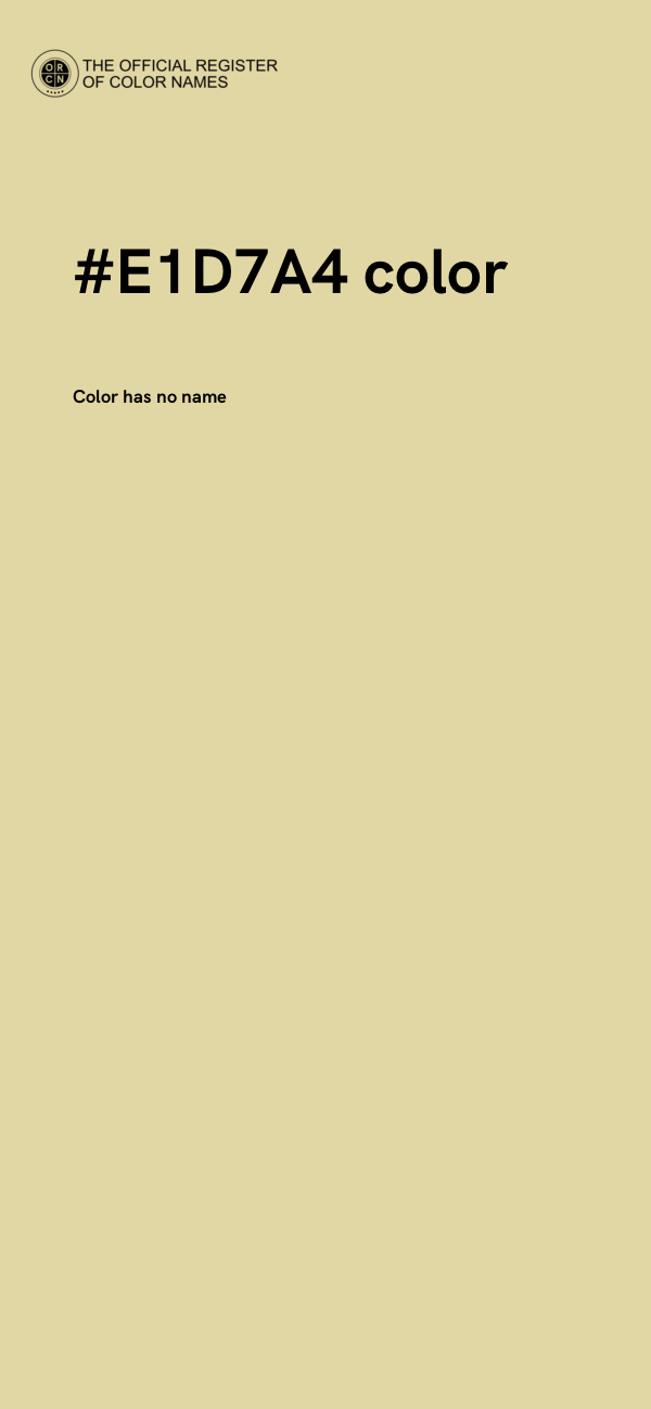 #E1D7A4 color image