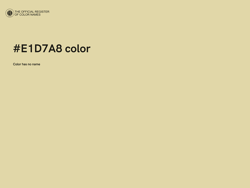 #E1D7A8 color image