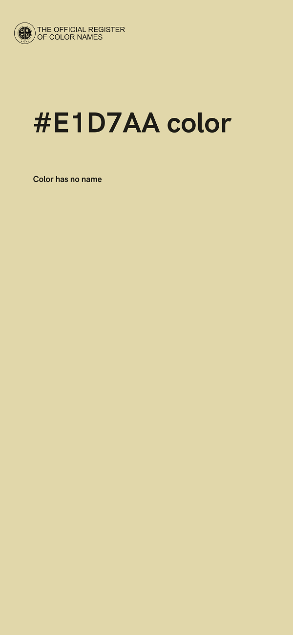 #E1D7AA color image