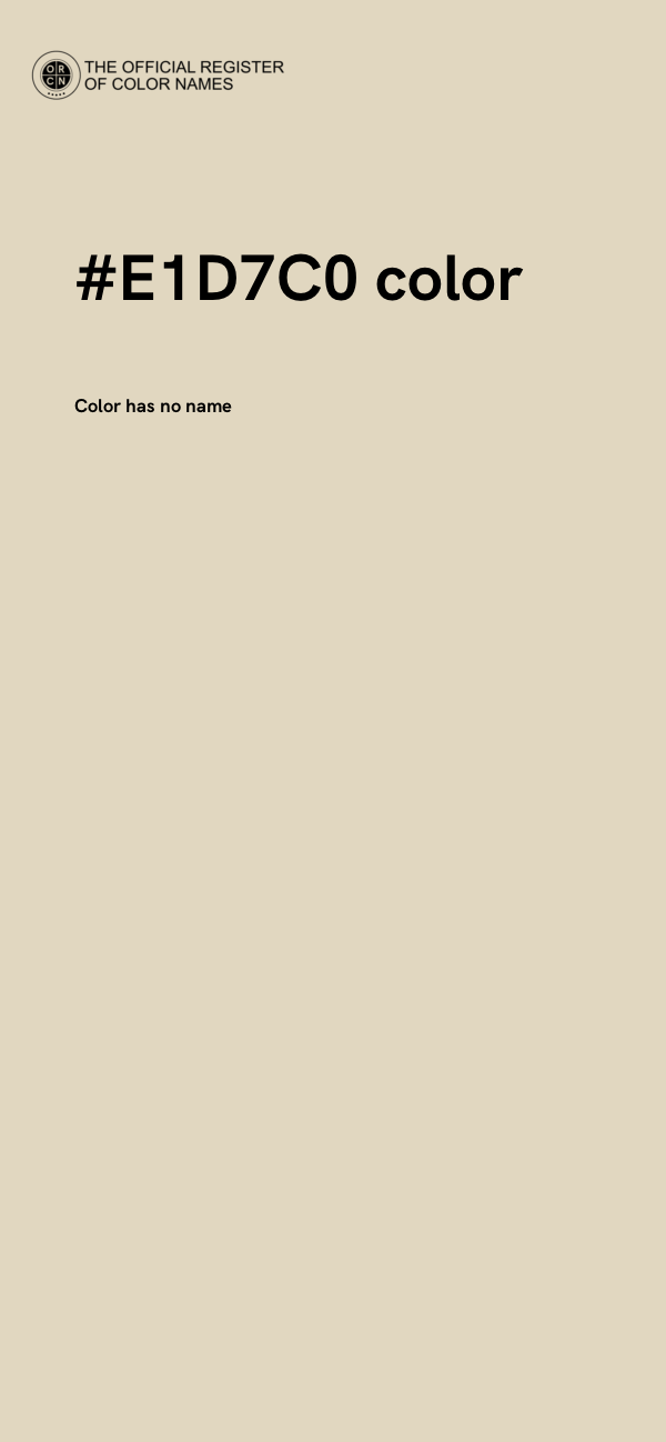 #E1D7C0 color image