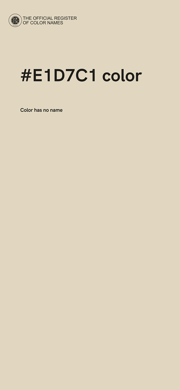 #E1D7C1 color image