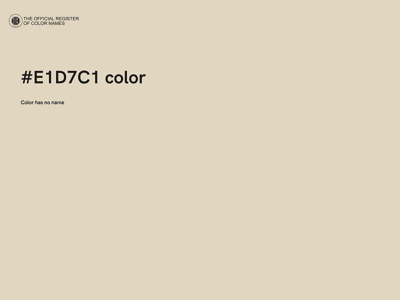 #E1D7C1 color image