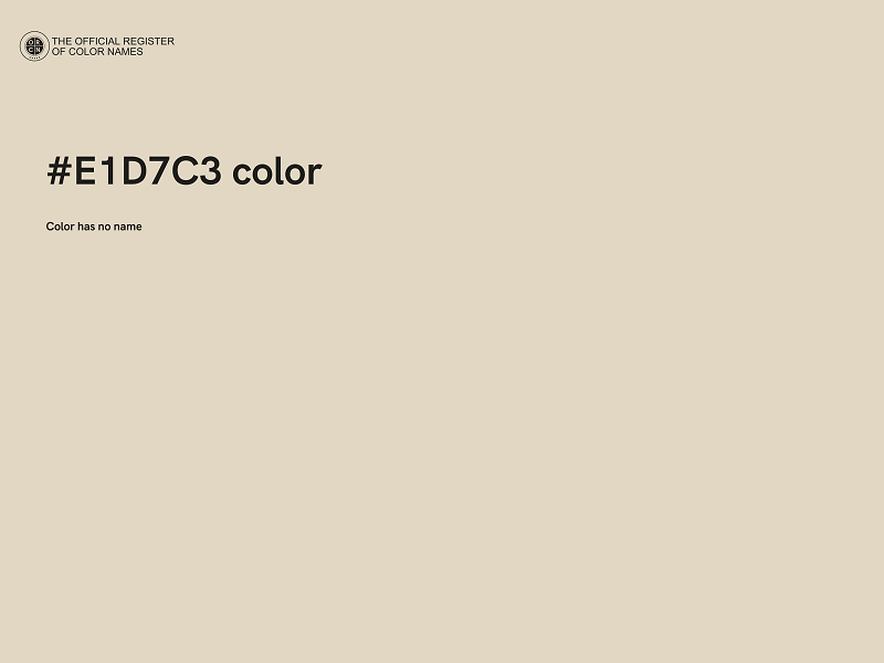 #E1D7C3 color image