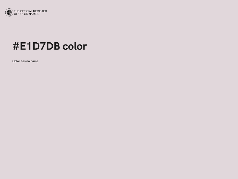 #E1D7DB color image