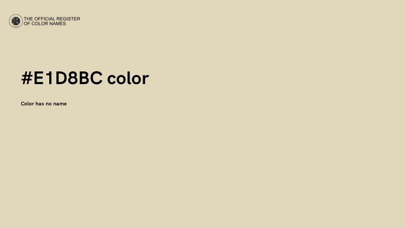 #E1D8BC color image