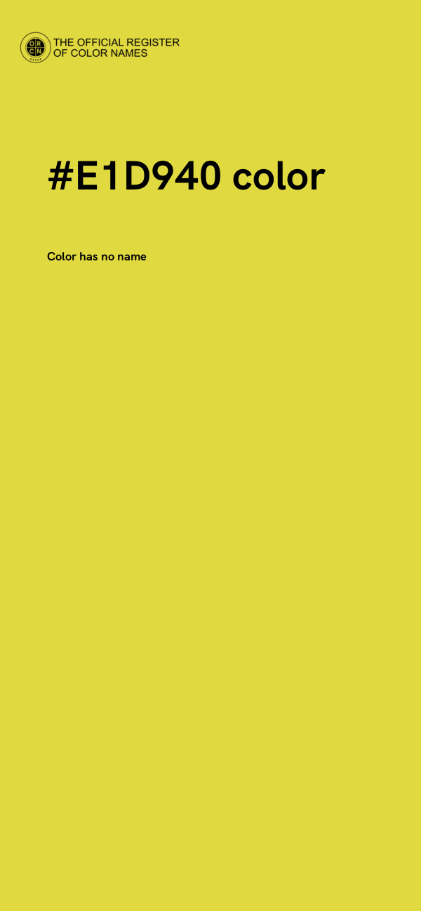 #E1D940 color image