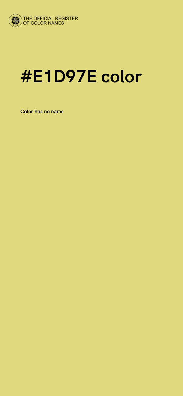 #E1D97E color image