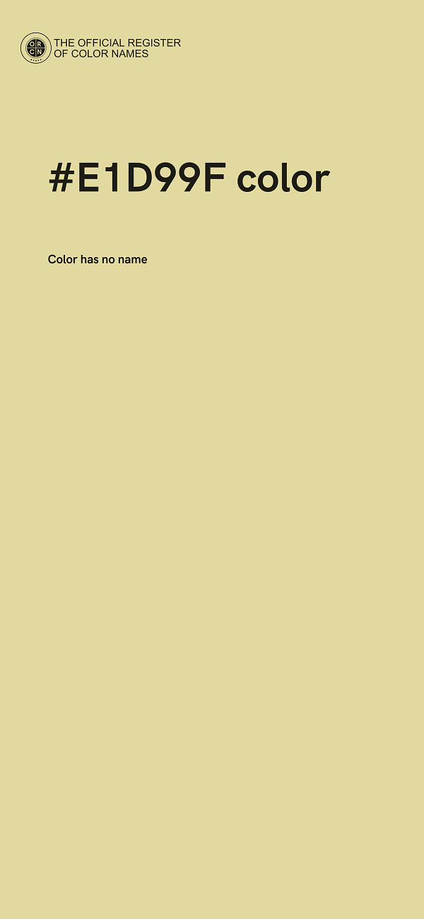 #E1D99F color image