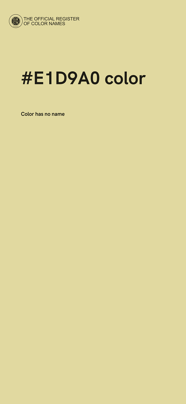 #E1D9A0 color image