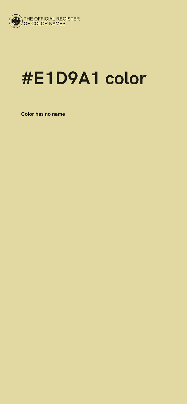 #E1D9A1 color image