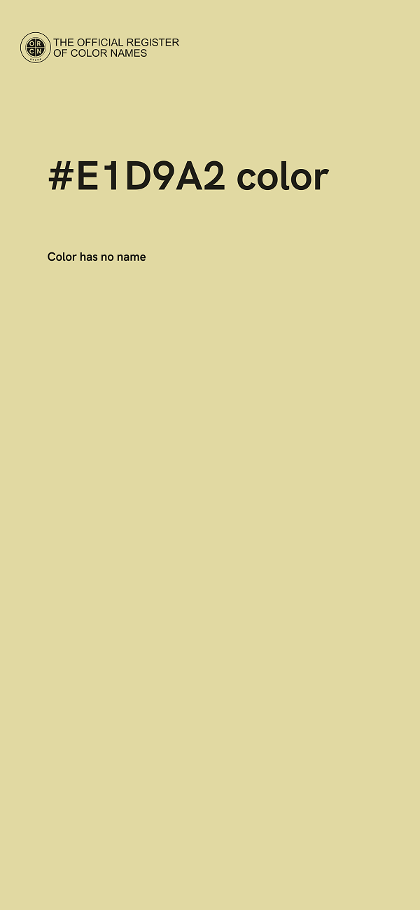 #E1D9A2 color image