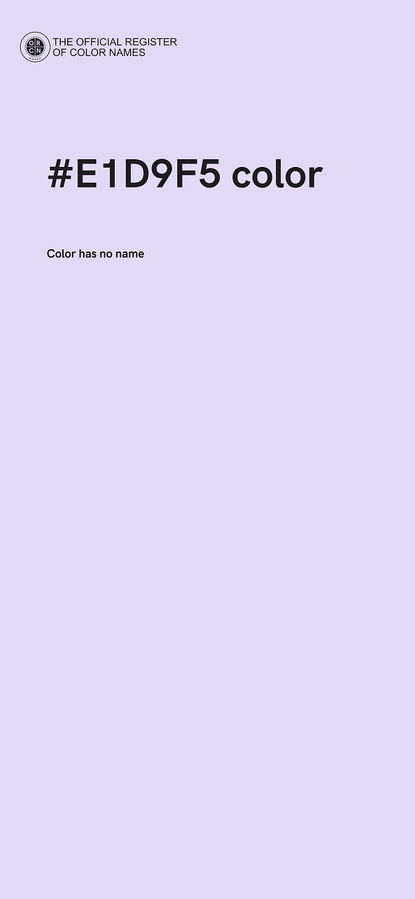 #E1D9F5 color image