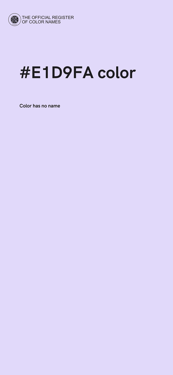 #E1D9FA color image