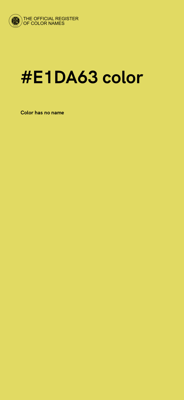 #E1DA63 color image