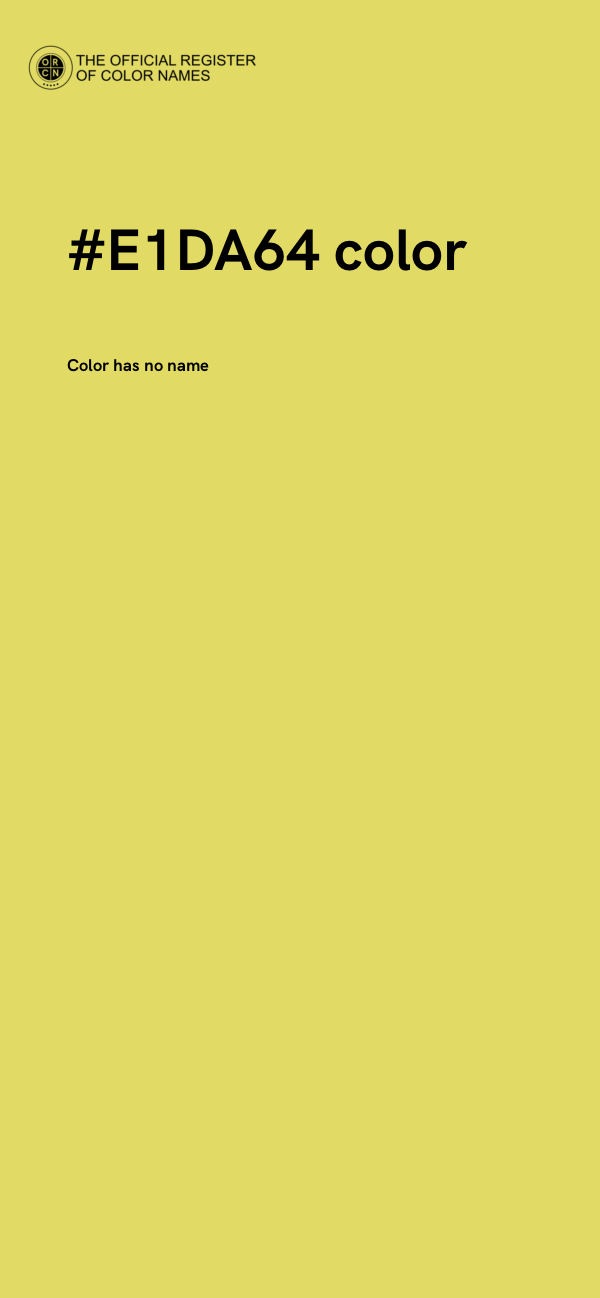 #E1DA64 color image