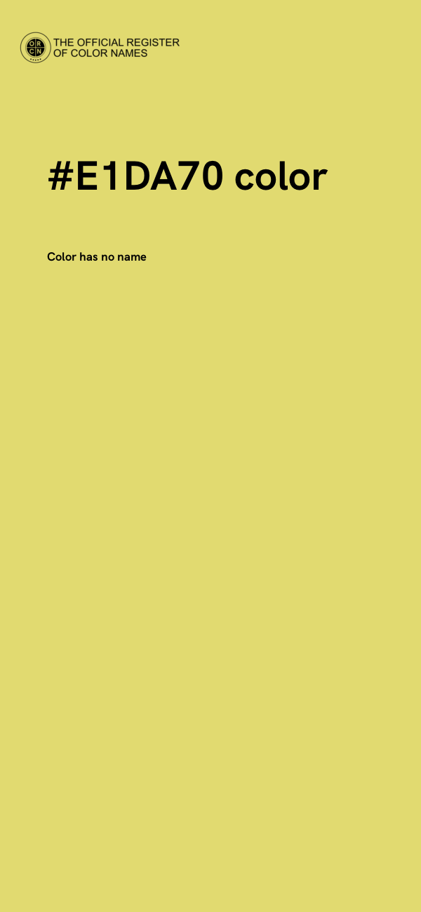 #E1DA70 color image