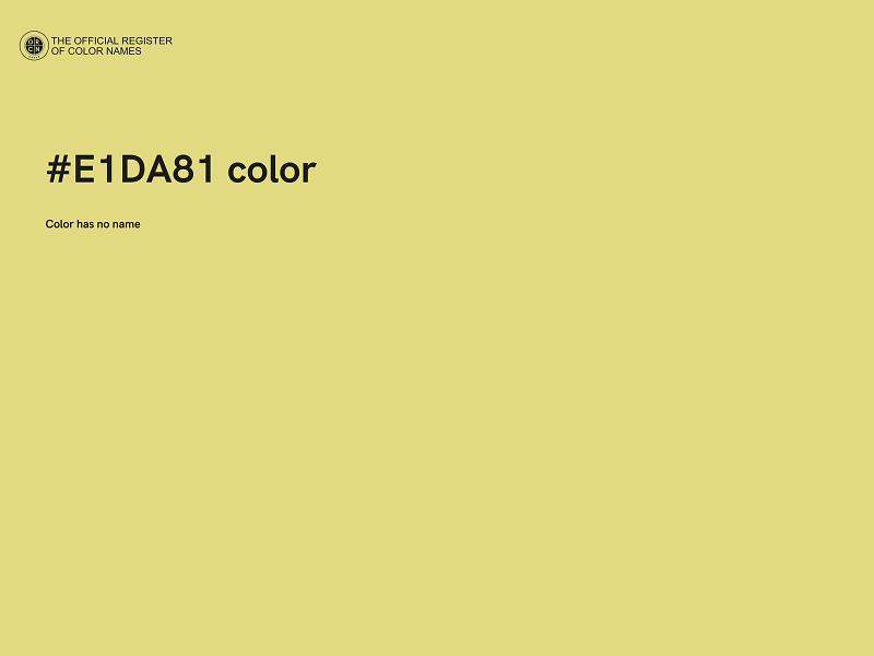 #E1DA81 color image