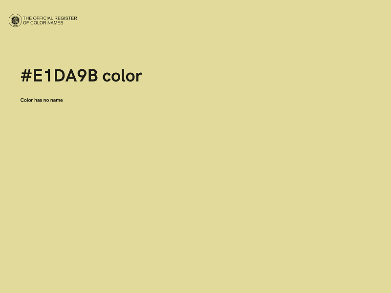 #E1DA9B color image