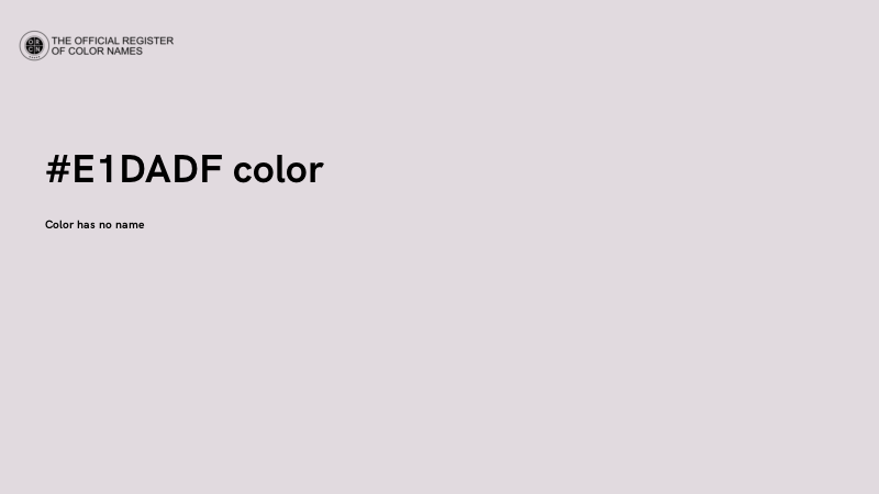 #E1DADF color image