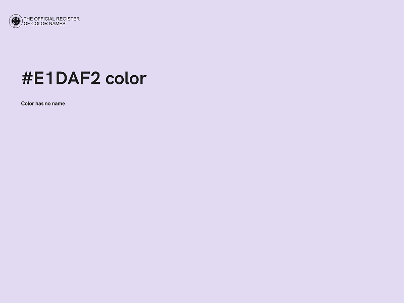 #E1DAF2 color image