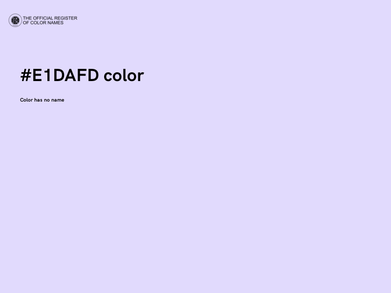 #E1DAFD color image