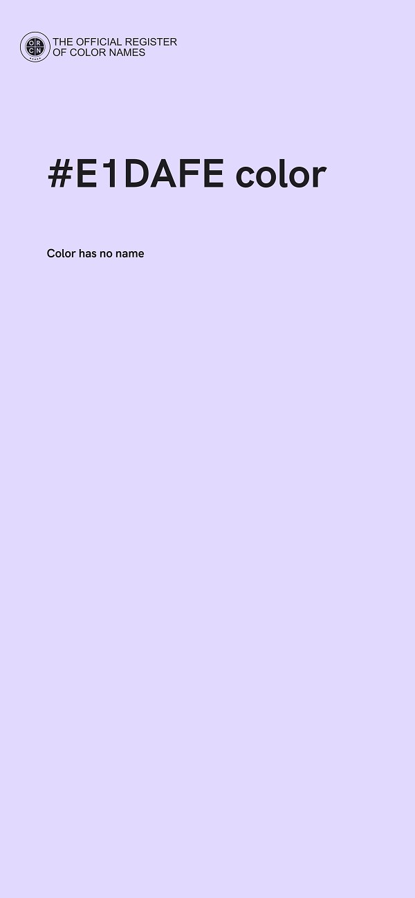 #E1DAFE color image