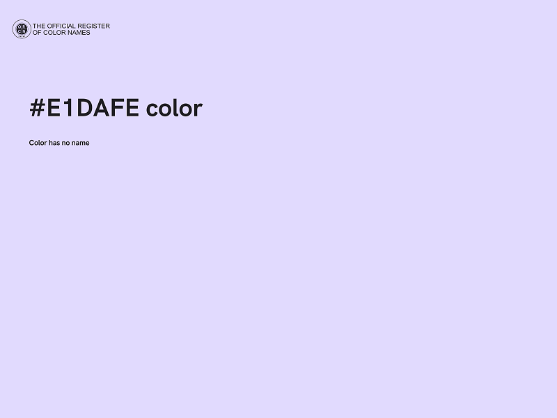 #E1DAFE color image